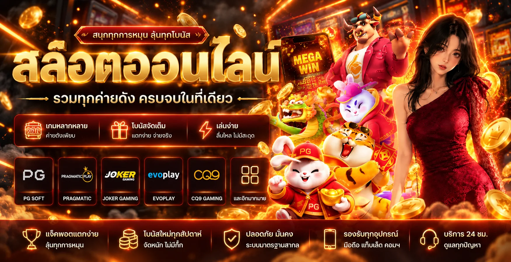 รวมสล็อตออนไลน์ G2G168SA และค่ายเกมยอดนิยม